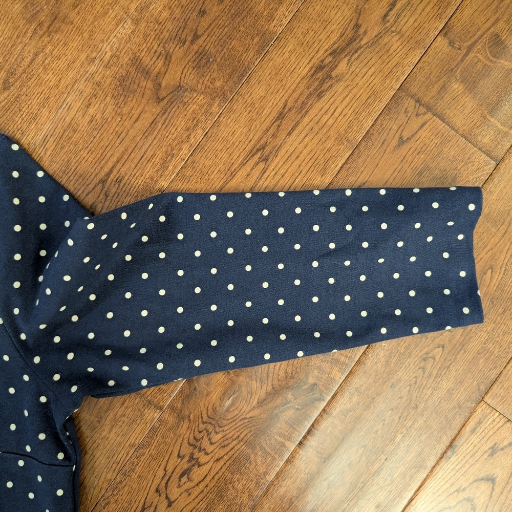 EUC Ladies Old Navy Polka Dot Sheath Midi 3/4 Sleeve Dress Size Small TALL - Picture 8 of 9